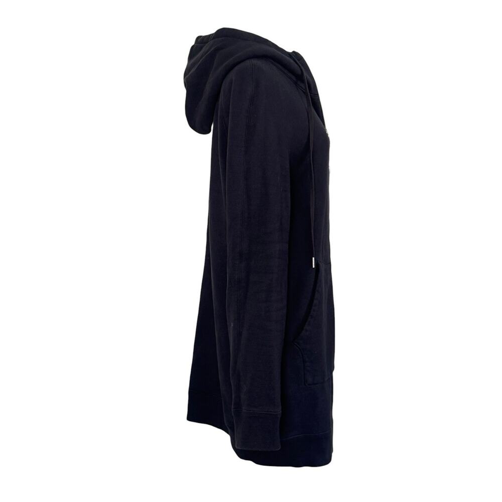 HELMUT LANG Relaxed Full Zip Hoodie Sweatshirt Black Oversized Cozy Men’s Size L - Picture 7 of 10